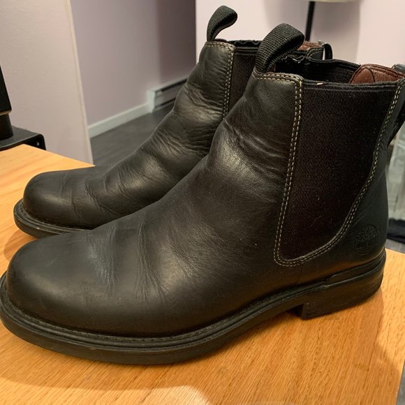 Timberland leather boots - Men's size 7.5 (but actually fit like US 8.5) - Picture 3 of 13